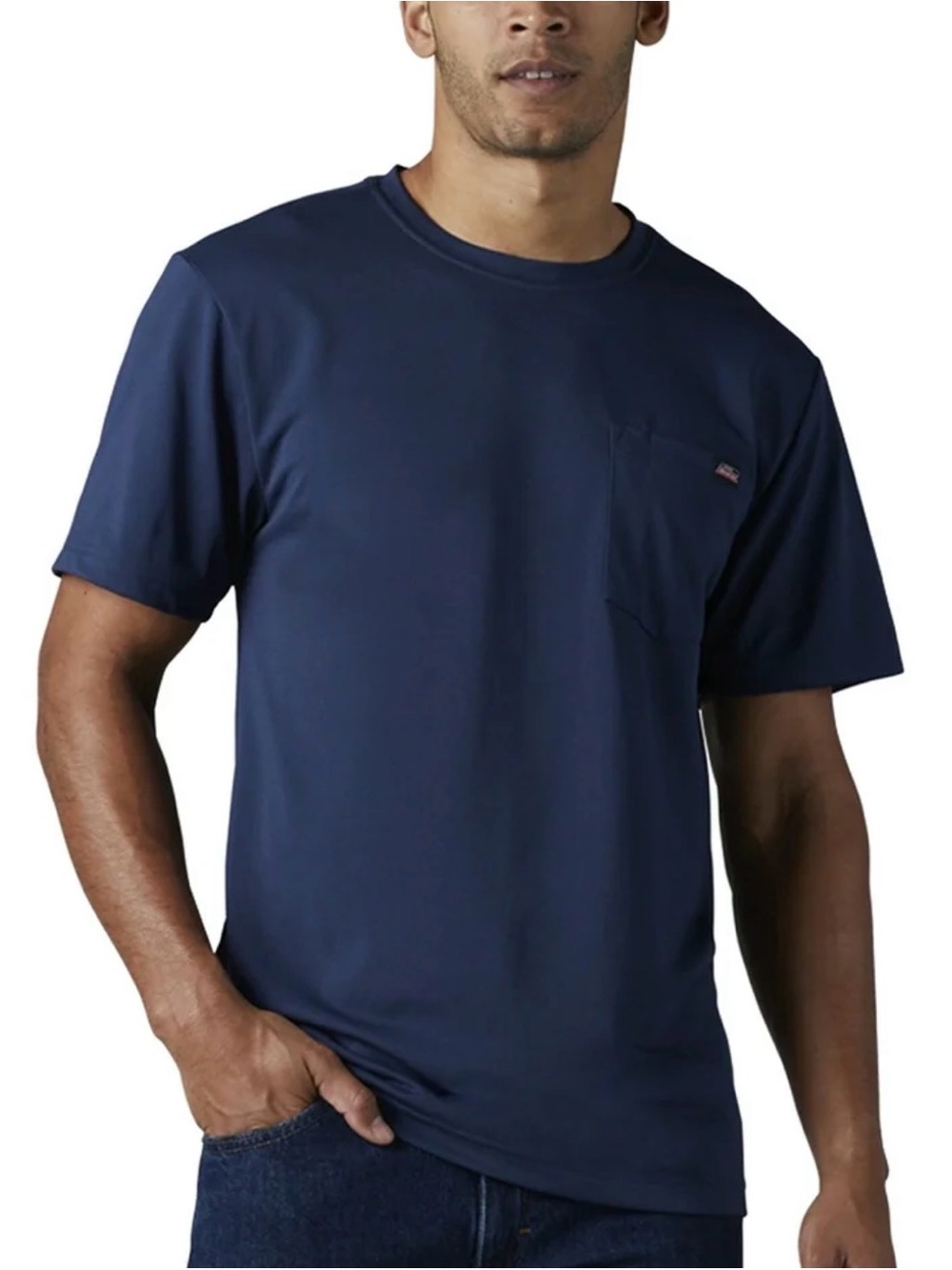 Dickies Men's Navy Short Sleeve Pocket Tee